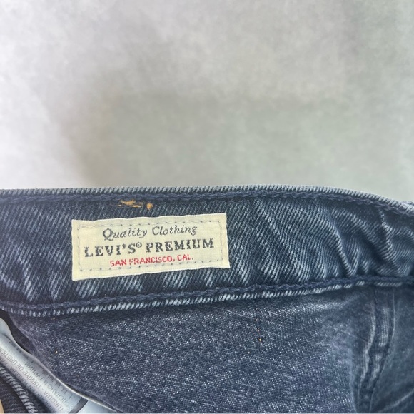 Levi's Premium 501 original cropped 25 dark wash - Picture 7 of 8